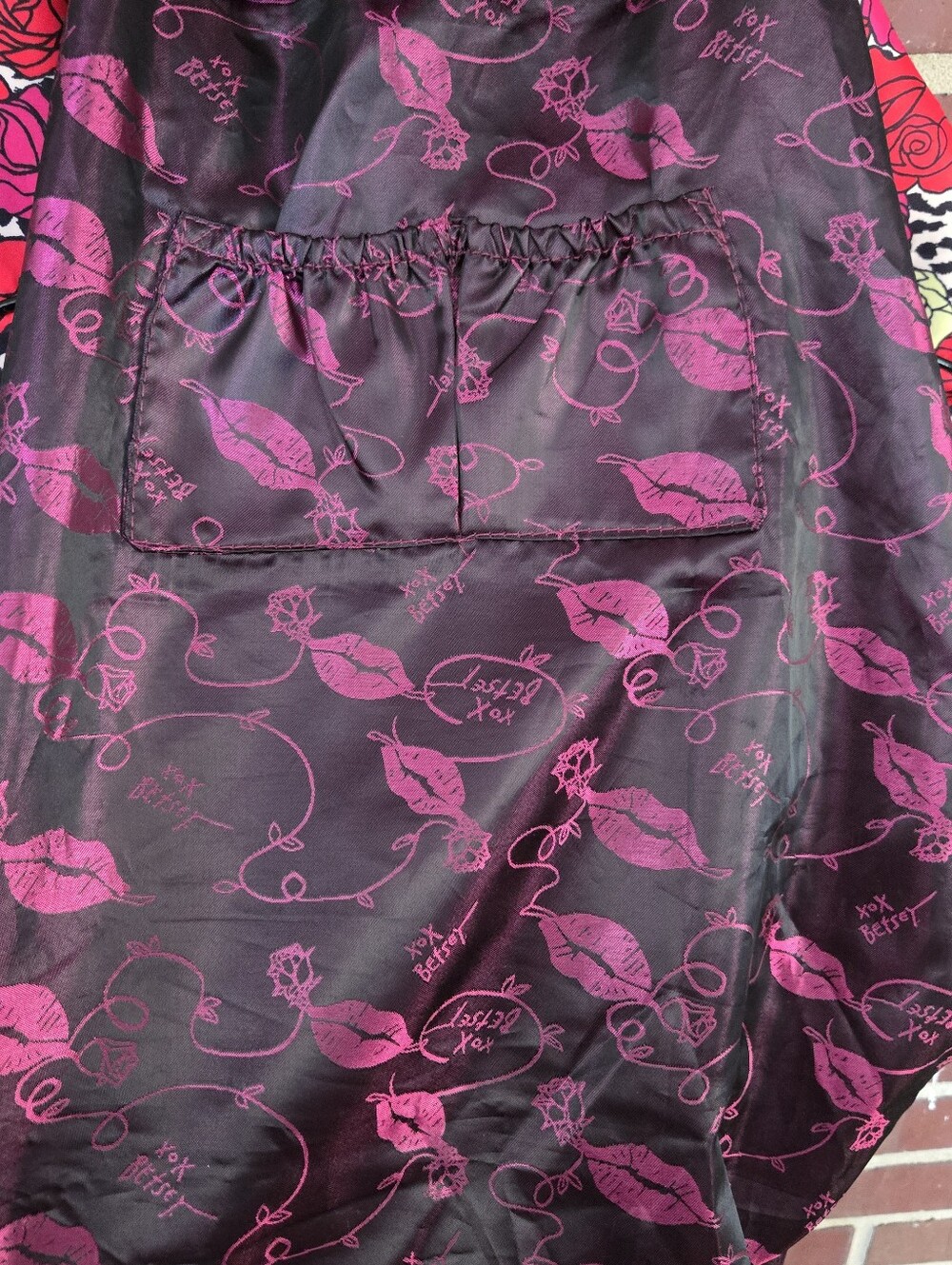Betsey Johnson Y2K Rose Leopard Weekender Duffel Travel Bag NWOT - Picture 10 of 11